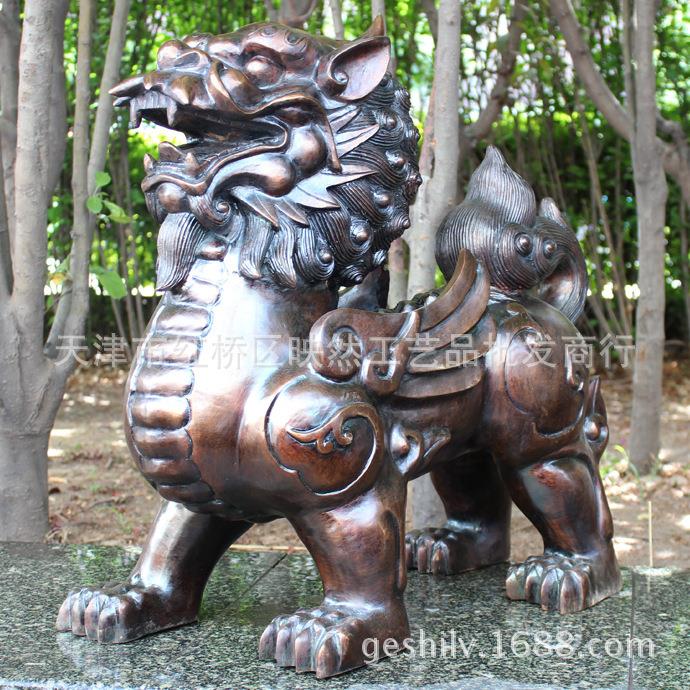 纯铜独角貔貅黄铜铜貔貅开业礼品工艺品摆件