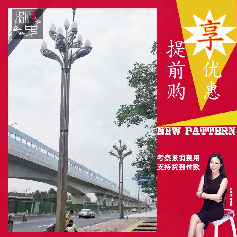 市政工程LED景观灯室外道路灯中华灯户外八叉九火园林大型玉兰灯