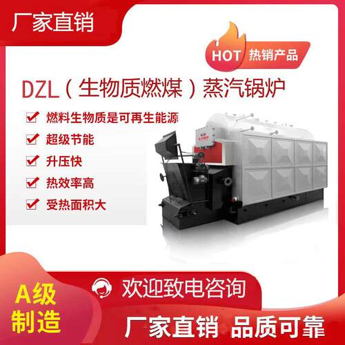 长沙现货供应DZL6-1.25-SII工厂直发DZL型生物质蒸汽锅炉价格