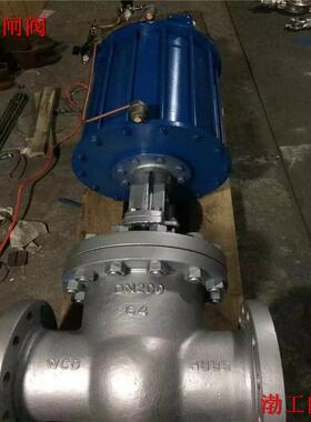 Z641Y-160P气动法兰明杆闸阀Z641Y高温气动不锈钢闸阀