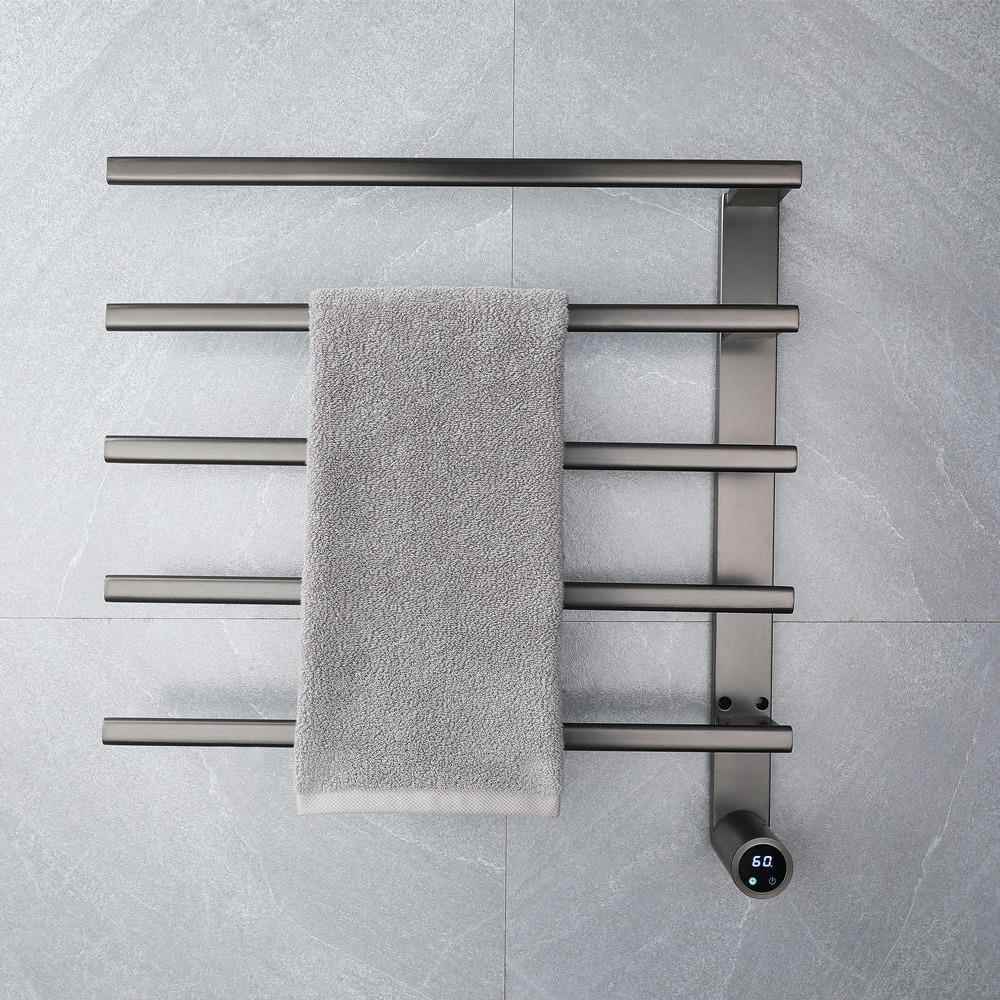 装电热毛巾架家卫生智能加热烘DXO干浴巾间架碳纤维打孔明式置物