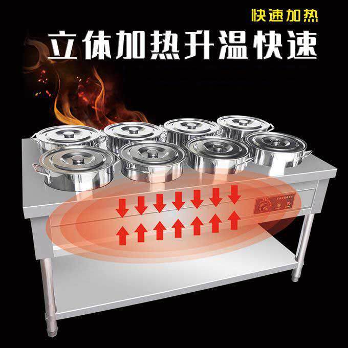 保温粥车汤桶车保温售饭台粥车摆摊快餐车不锈钢移动保温早餐车