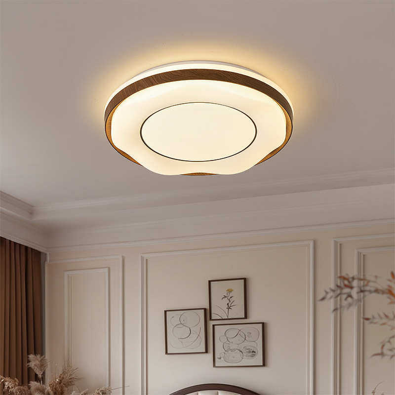 中古风奶油风客厅灯吸顶卧室灯书房复古简约北欧护眼led三色灯具,家装灯饰光源,智能吸顶灯,淘宝优惠券,粉丝福利购,淘宝优惠卷