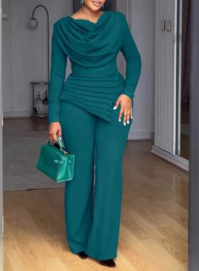 Women's New Slim Fit Fitted Long Sleeve Jumpsuit