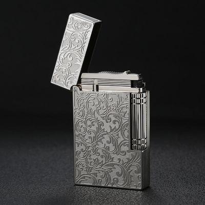 正品国都柏b特tS.dut法n高档充气朗声打火机纯黄铜个性超薄创意包