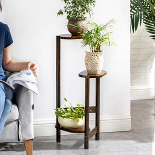 架置物架花盆架花客厅落HJ SJ地台花子多架层室内实木多肉阳花