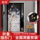 无轨蜂巢折叠门隔断门厨房铝合金免打孔防水卫生间推拉门隐形移门
