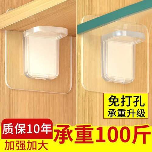 Enhanced seamless adhesive shelf support, no-drilling requir