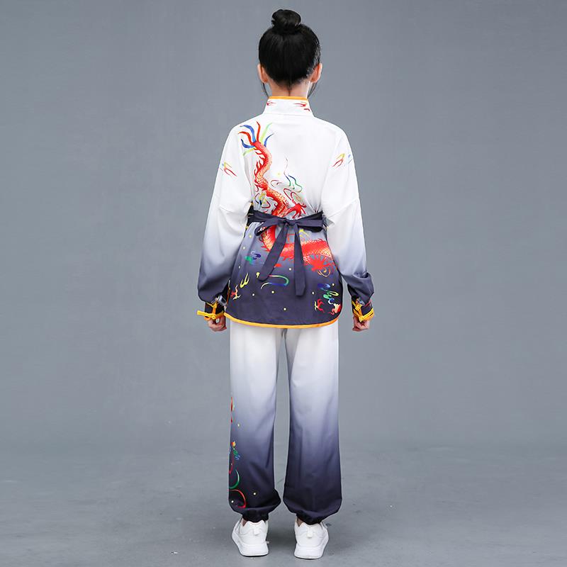 高档蹈儿童武术赛表演服比出服男女长短演款练功舞训练服中国舞舞