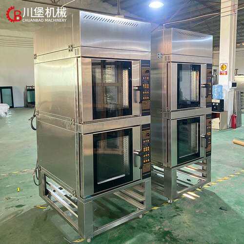 柏川对流式5盘热风循环烤箱商用电力烘焙层炉烘烤炉Rotary oven
