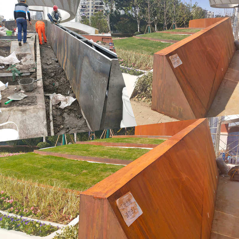 Q235NH耐候板景观花池做锈耐候钢板花池挡泥土红锈钢板花池加工,金属材料及制品,钢板,淘宝优惠券,粉丝福利购,淘宝优惠卷