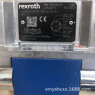 R901523727 4WREE6W16-30/V/24F1 德国原装 REXROTH力士乐 比例阀