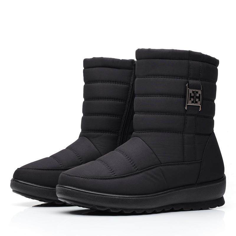 新款雪地鞋女冬季加绒保暖靴中老年妈妈鞋防滑中筒女棉鞋,女鞋,时尚雪地靴,淘宝优惠券,粉丝福利购,淘宝优惠卷