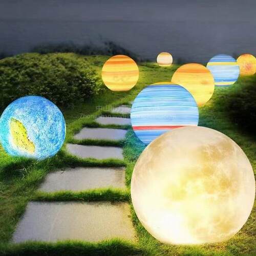 新款直销户外大型梦幻led彩灯节日幻彩宇宙星球造型灯亮化装饰月