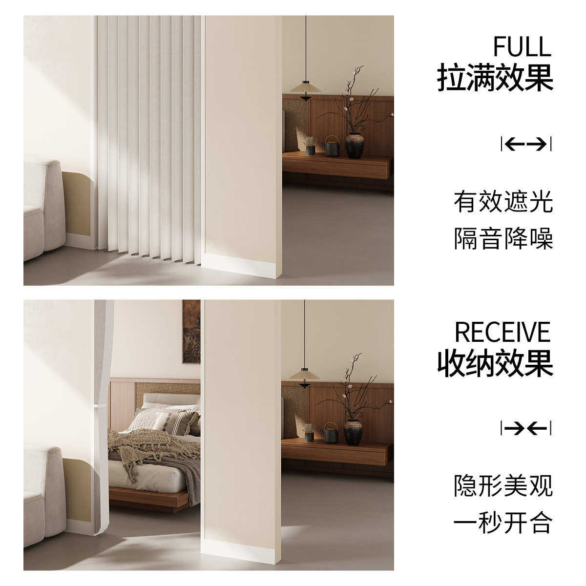 隔断帘家用厨房卧室加厚遮挡布帘免打孔窗帘空调挡风帘子折叠门帘