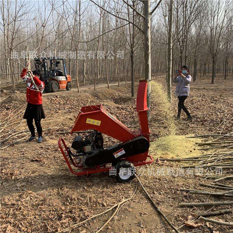 源头货源大口径干湿粉碎机果树果枝削皮机红枣枝条粉碎机