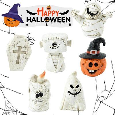 1pcs Halloween Ornaments Figurine Desktop Lifelike Vivid