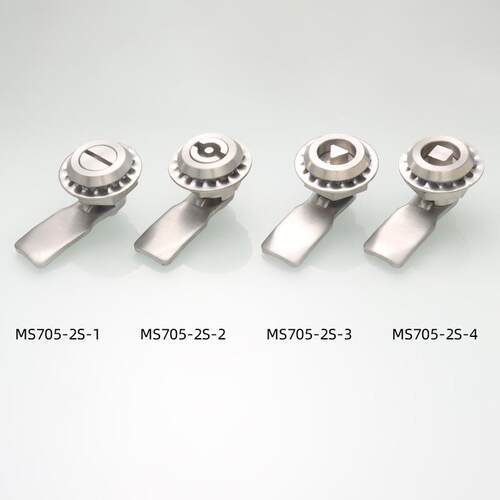 恒珠 MS705不锈钢转舌锁 MS705一字三角不锈钢 配电箱锁 厂家直发