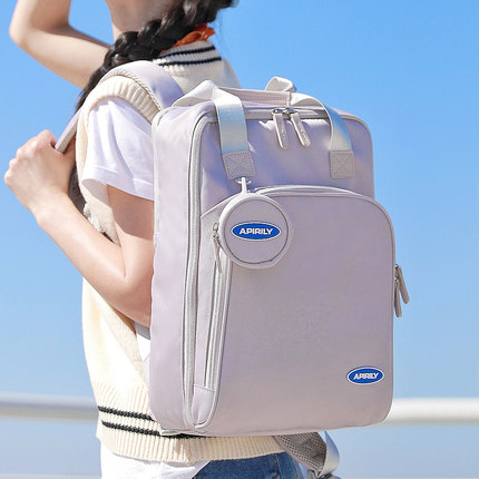 时尚书包女生大学生笔记本电脑双肩包2025新款商务大容量旅行背包