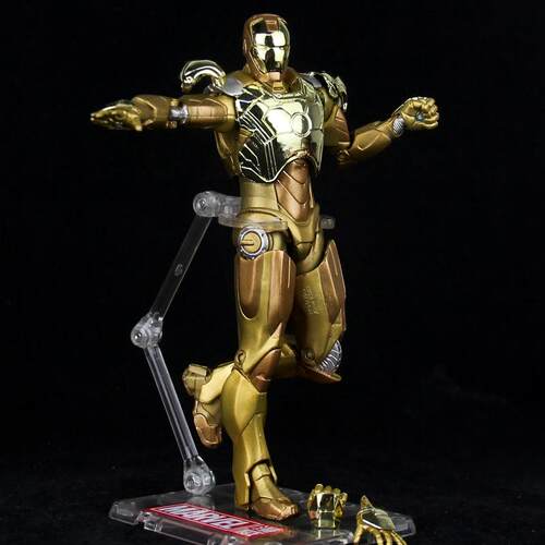 正品覆仇联盟4钢侠MK具46多关者节可动发光非合金玩7铁寸人偶模型