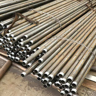 注浆管管棚管钢花管地质管打孔车丝削尖制品实力工厂制作批发