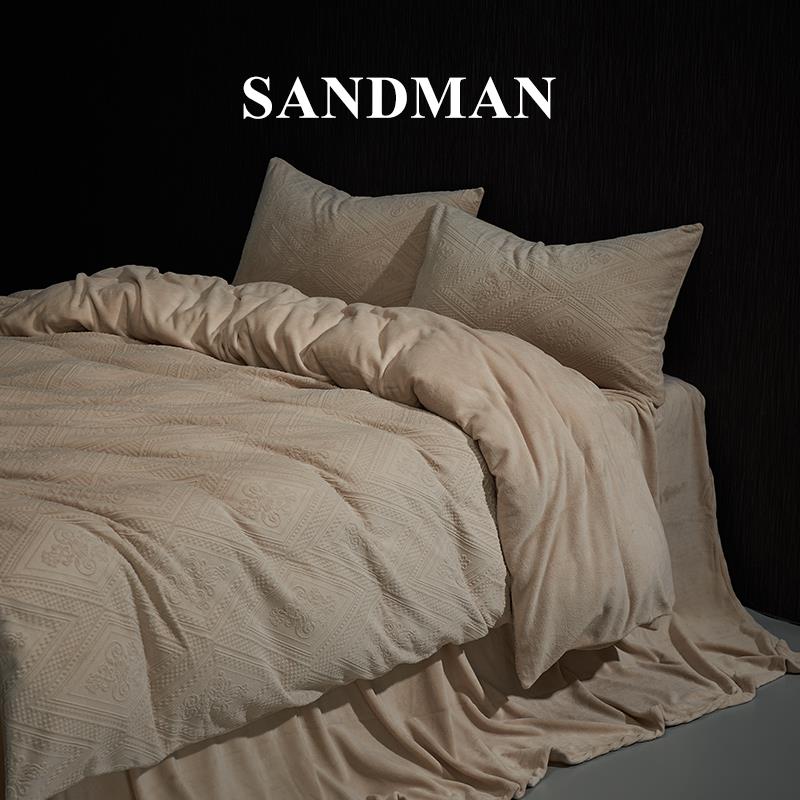 正品S被ANDM端AN高奶EUR大皇宫冬季牛绒四件套加绒珊瑚绒双面绒床