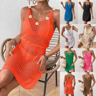 Hook Hand Flower Splicing Strap Ladies Waist Hoodie