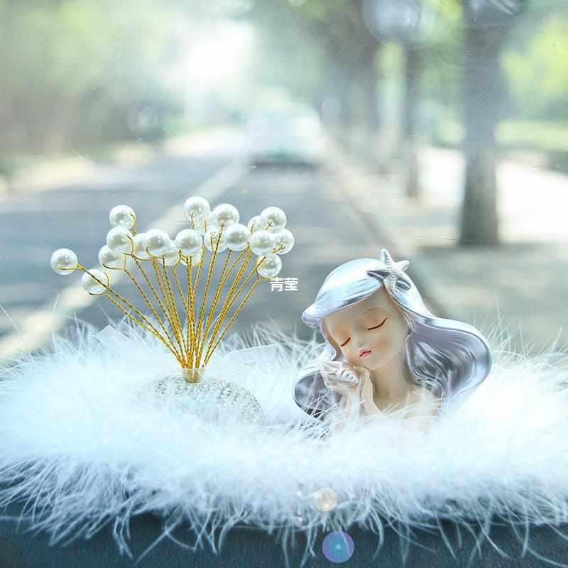 饰品摆件车上新款中控台车载海洋女神汽车装饰用品