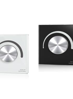 S1-K 前后切拨码选择调光器 旋钮玻璃面板 AC100-240V 可2.4G无线