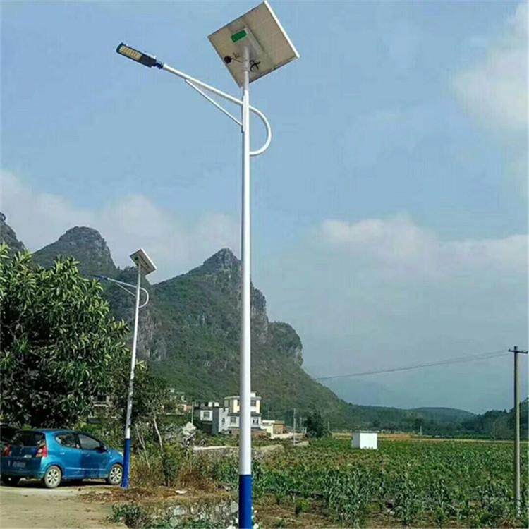 厂家供应太阳能LED路灯 新农村6米太阳能路灯杆 A字臂6米太阳能灯