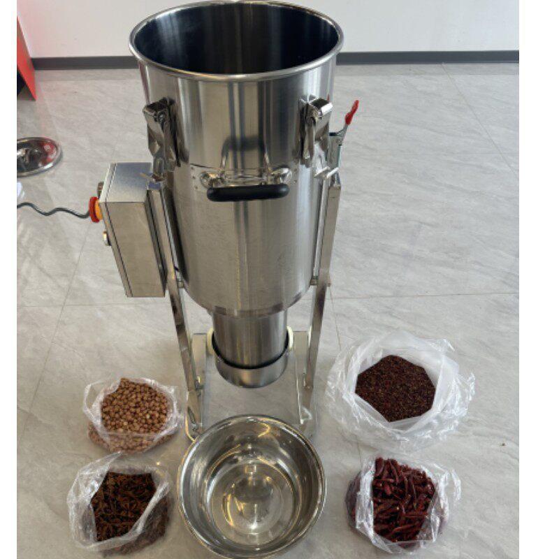 商用大容量果蔬打浆机打泥机馅料破壁机大型香料打粉打碎机粉碎机