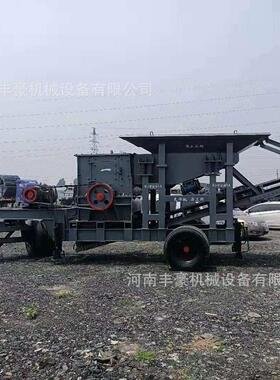 鹅卵石移动式制砂机 石料移动破碎设备 大型矿石移动式制沙机价格