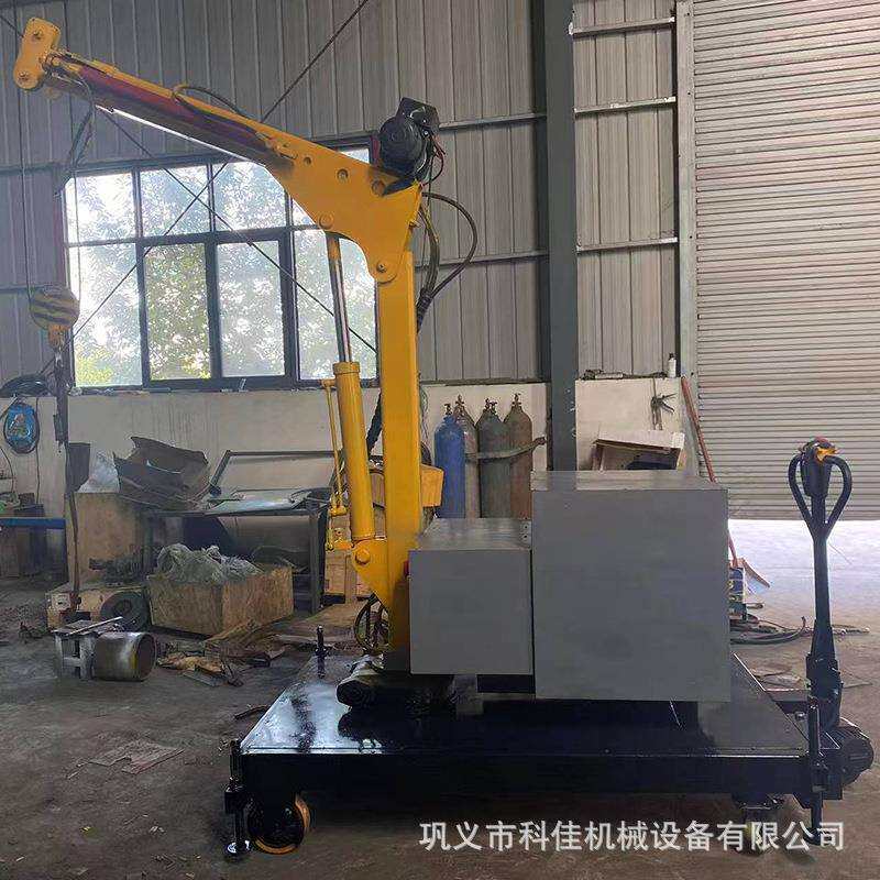 移动小吊机车间注塑吊装模具工件平衡液压单臂行走吊机无线遥控