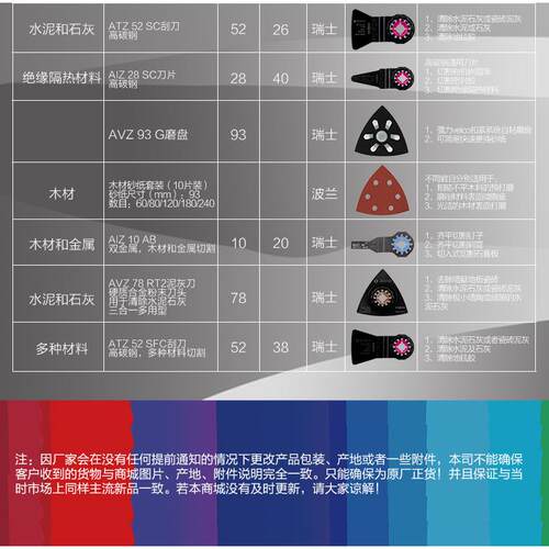 万用宝锯片GOP30-28/GOP12V-LI多功能金属木材切割合金打磨片