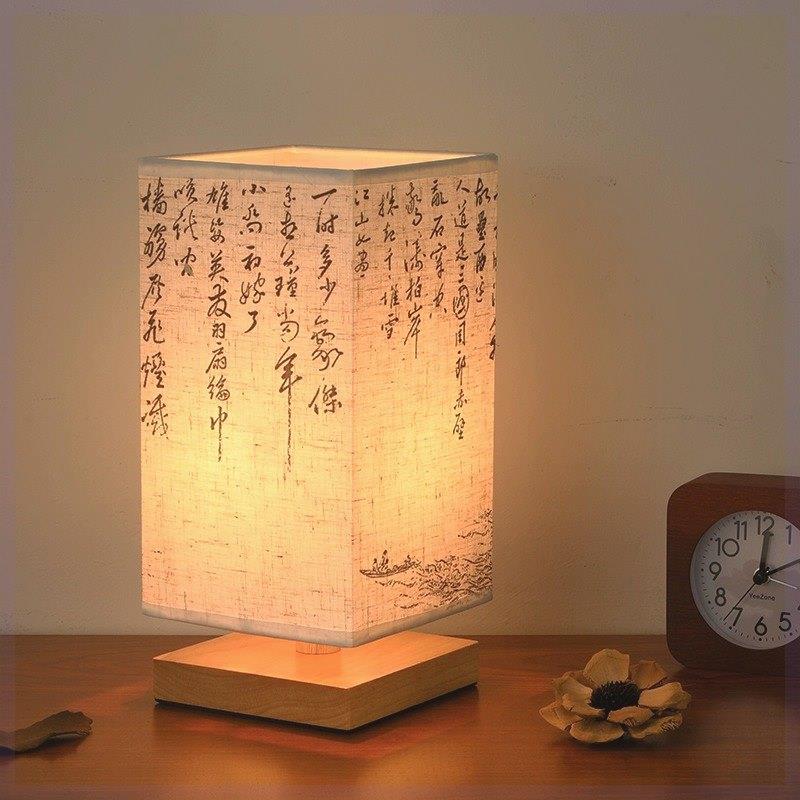 装饰摆件,新中国风彷古布局,桌面中国风禅宗书法,茶室,覆古灯