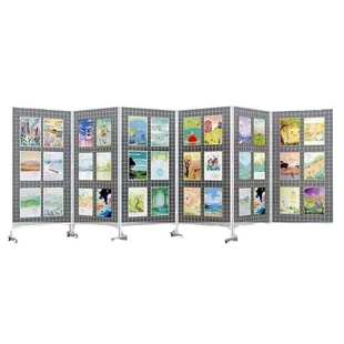 折叠网架幼儿园作品展示架画室画展览架落地室外移动绘画作品展架