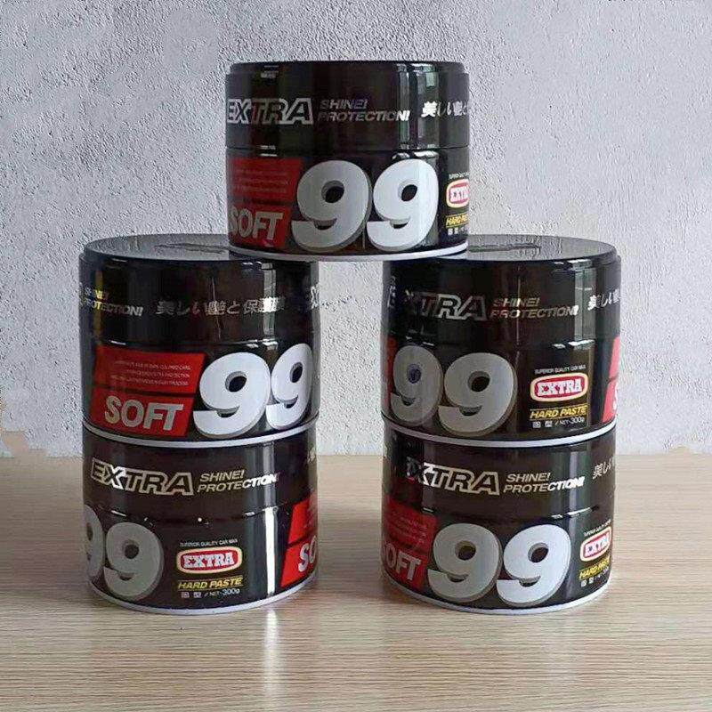 SOFT99硬蜡黑蜡 汽车美容蜡去污上光画 划痕修覆养护黑车抛光养护