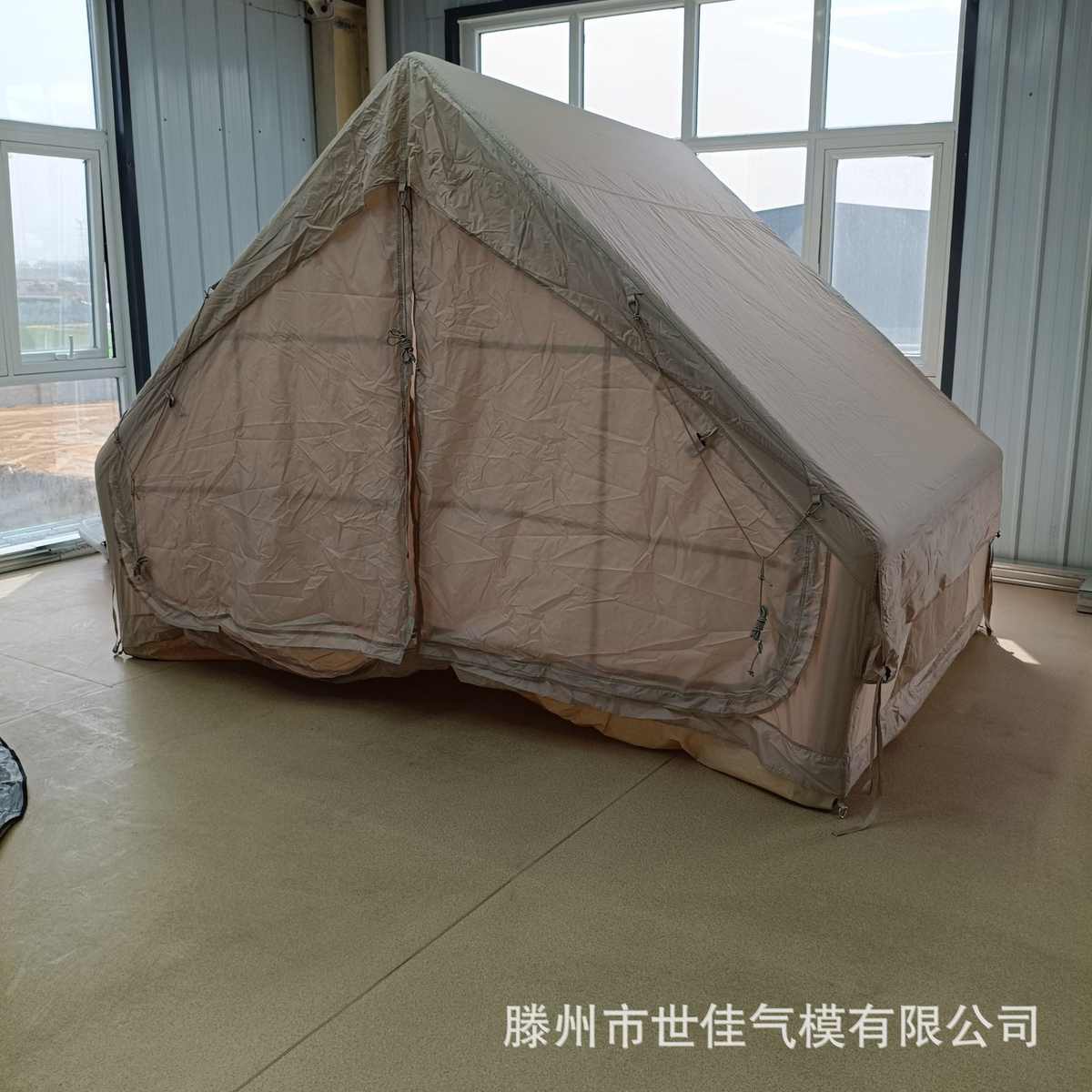 热销充气帐篷露营用帐蓬户外免搭建快开帐篷一体式屋脊气柱野营帐