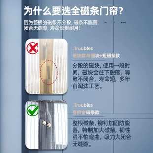 防蚊门帘全磁条夏季 2025新款 家用防蝇纱窗纱门高档磁吸磁性隔断帘
