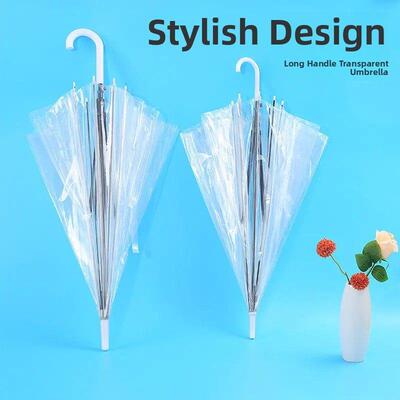 Transparent Umbrella Large Umbrella雨伞学生上学专用半自动