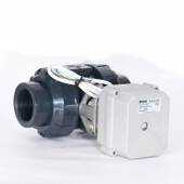 新款 UPVC开关型微型塑料球阀耐酸碱双活接双由令智能电动阀