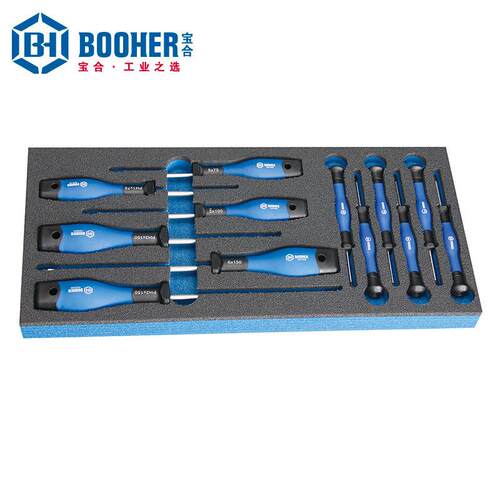 Booher宝合套装工具 BH1803008 12件套螺丝批组套