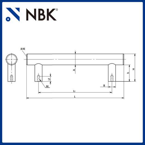 NBK UECFS 不锈钢管式拉手把手 机床附件通用配件 机械零部件厂家