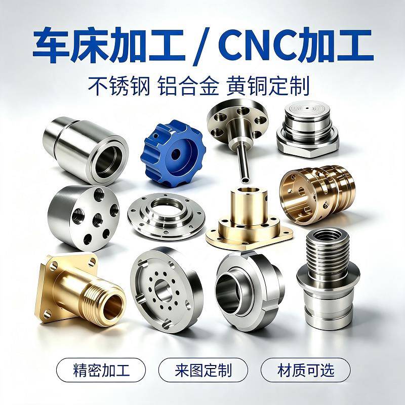 数控车床不锈钢加工定做车铣复合走心机械零件铝合金黄铜CNC个性