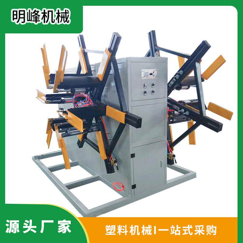 塑料管材收卷机双工位管材盘管机软管打盘机全自动双盘收卷设备