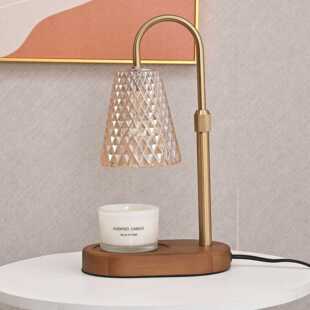 地中海复古香薰融蜡灯卧室氛围香薰灯床头装 饰艺术台灯无火精油灯