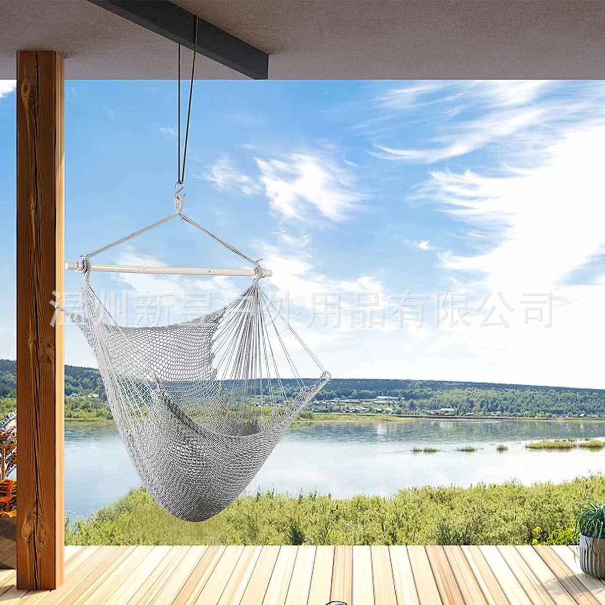 密织棉网吊椅3节折叠铁杆户外露营秋千室内家用阳台吊篮批发,户外/登山/野营/旅行用品,吊床,淘宝优惠券,粉丝福利购,淘宝优惠卷