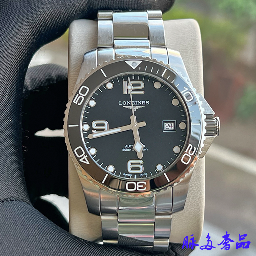 证盒98新浪琴新款康卡斯系列自动机械男士手表瑞士L3.781.4.56.6