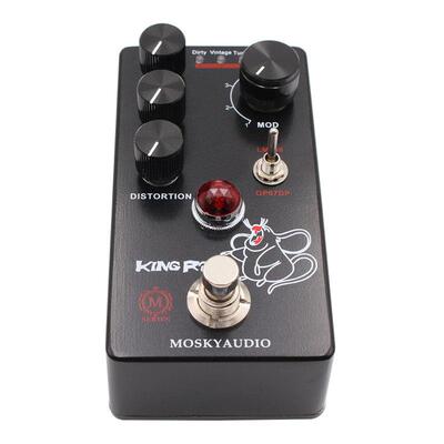 MOSKYAUDIO电吉他效果器KING RAT 2老鼠失真法磁推子过载效果器