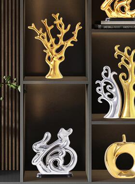 约创意家居饰陶瓷简工00041艺品小件客厅玄关酒柜电摆视品柜装饰